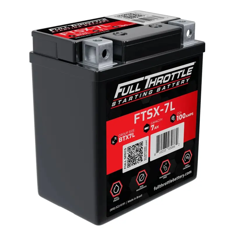 Full Throttle Starting Series High-Performance Agm Battery - Ftsx-7L 1