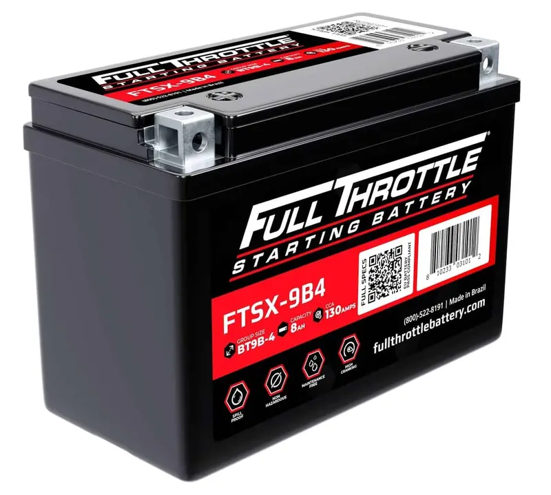 Full Throttle Starting Series High-Performance Agm Battery - Ftsx-9B4 1