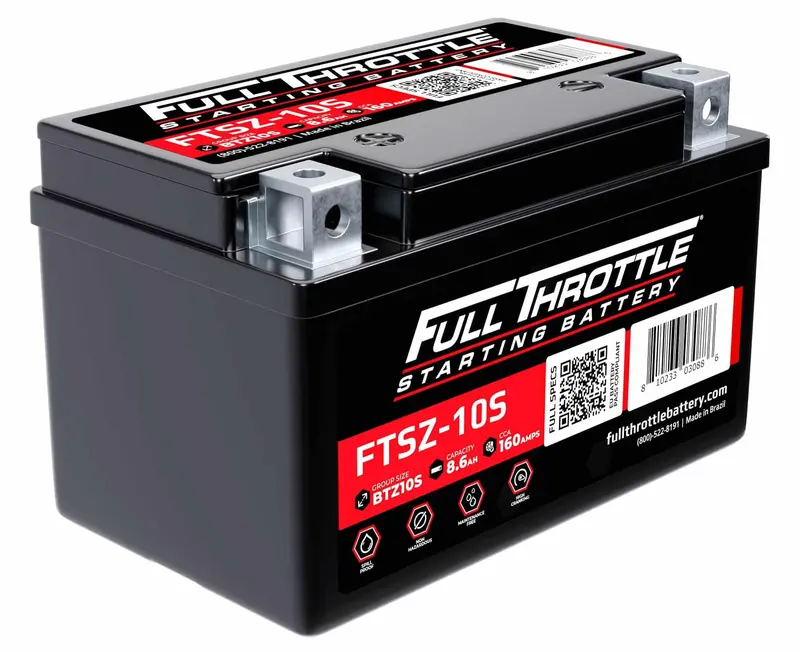 Full Throttle Starting Series High-Performance Agm Battery - Ftsz-10S 1