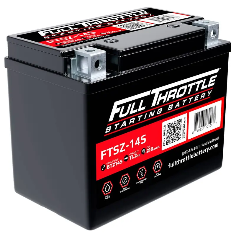 Full Throttle Starting Series High Performance Agm Battery - Ftsz-14S 1