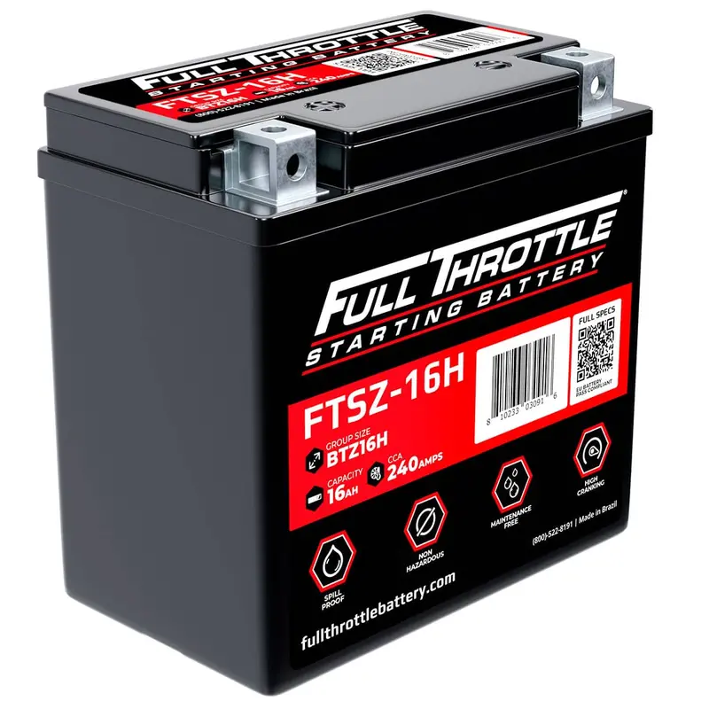 Full Throttle Starting Series High Performance Agm Battery - Ftsz-16H 1