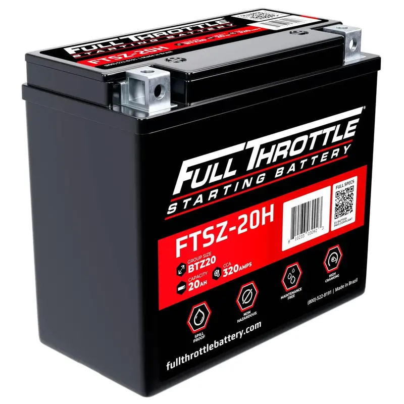 Full Throttle Starting Series High Performance Agm Battery - Ftsz-20H 1