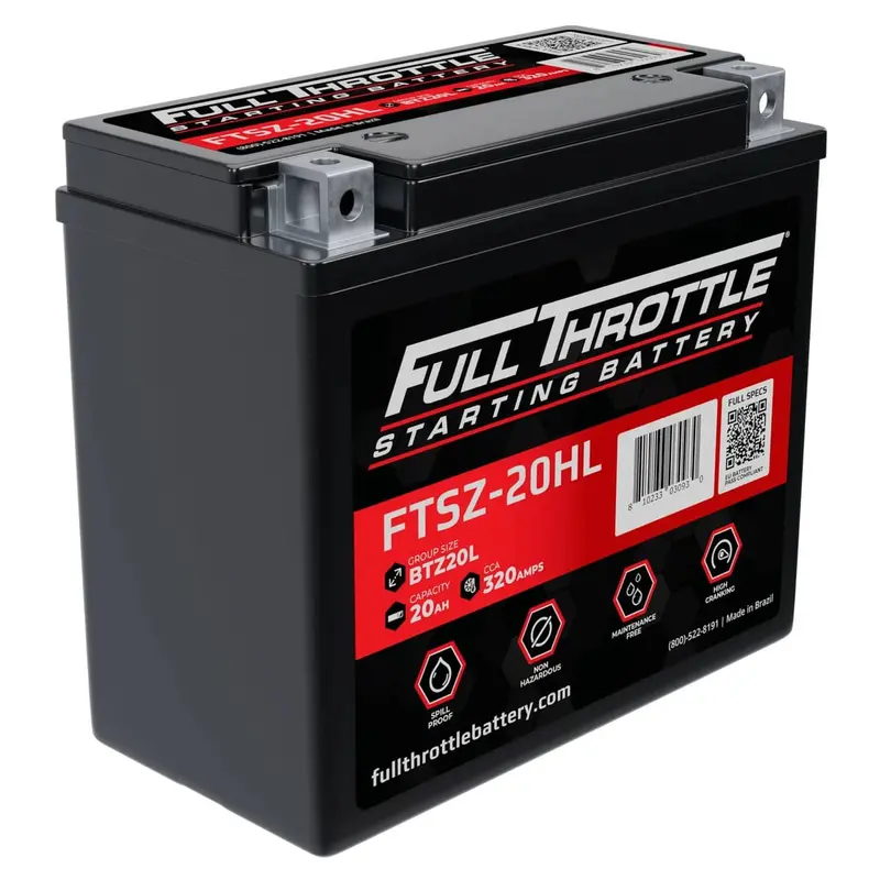 Full Throttle Starting Series High Performance Agm Battery - Ftsz-20Hl 1