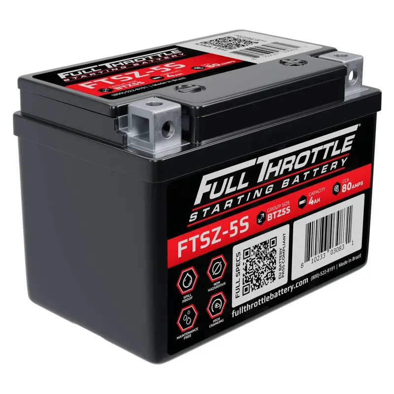Full Throttle Starting Series High-Performance Agm Battery - Ftsz-5S 1
