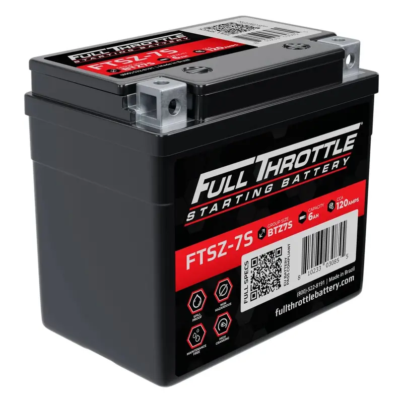 Full Throttle Starting Series High-Performance Agm Battery - Ftsz-7S 1