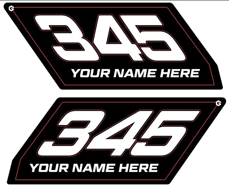 Geiser Performance Can-Am Maverick X3 Number Plates 1
