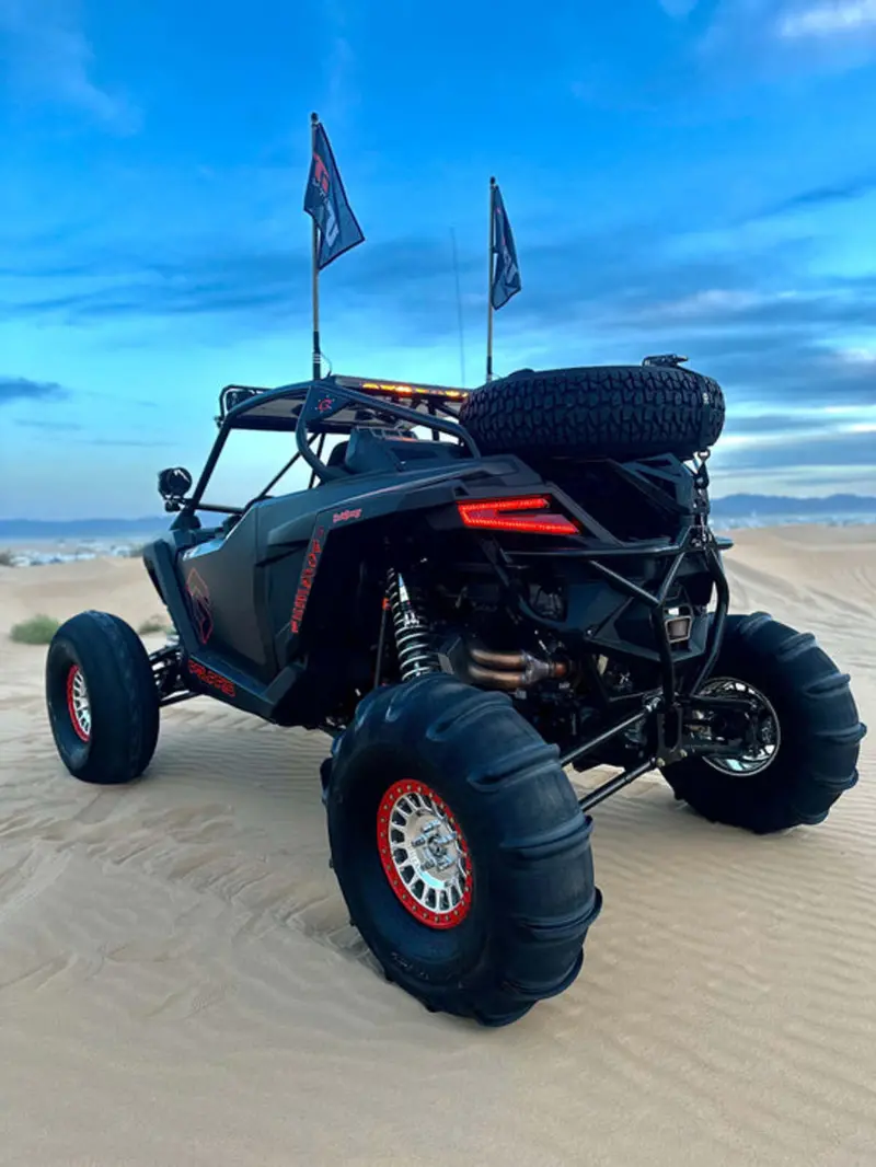 Geiser Performance Polaris Rzr Pro R Rear Bumper Tire Carrier Combo 2