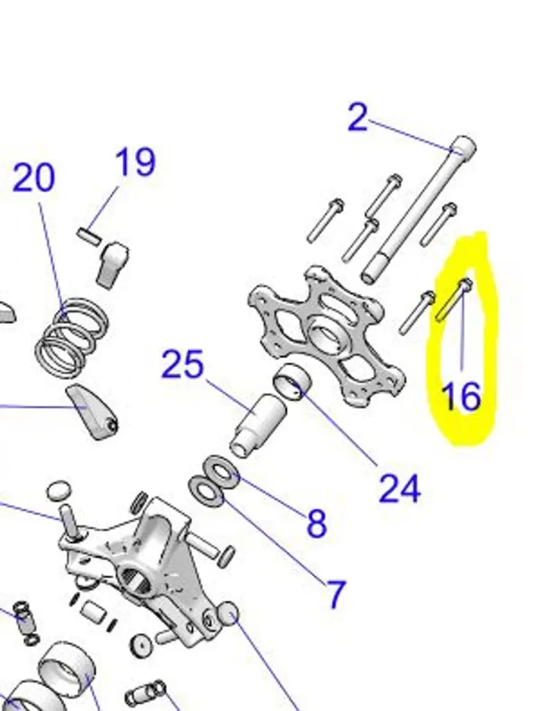 Gilomen Innovations P90x & P190x Primary Clutch Cover Plate Bolt 2