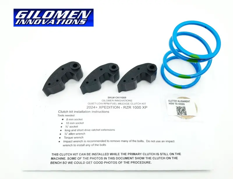 Gilomen Innovations Polaris Rzr Xp 1000 Low Rpm Fuel Mileage Clutch Kit 2