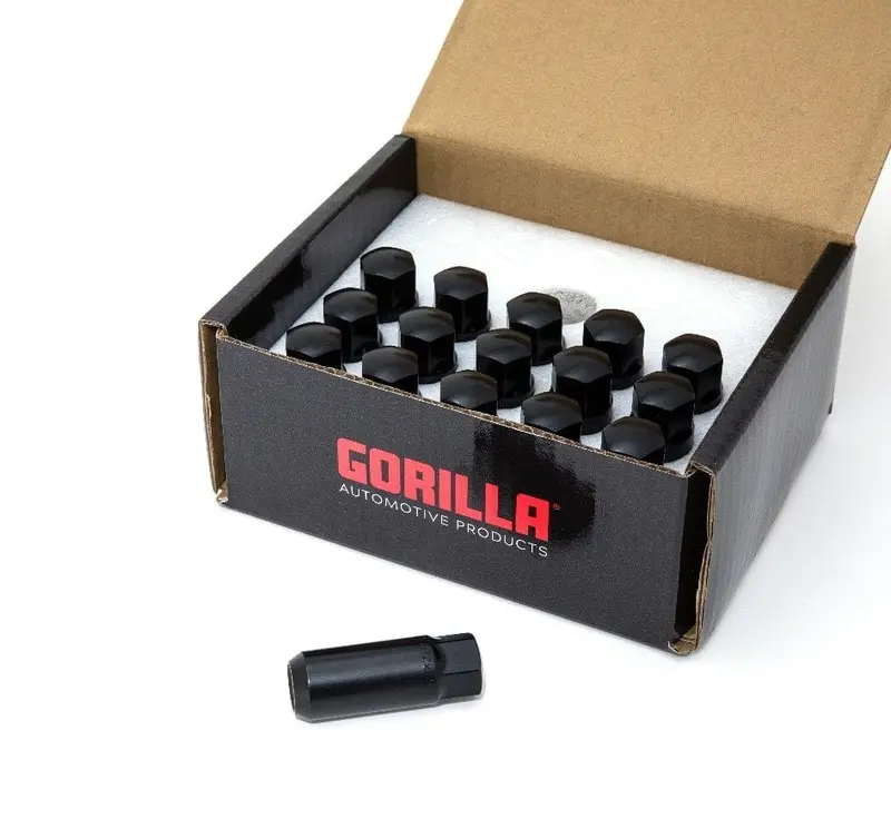 Gorilla Black Race Lug Kit - 12Mm X 1.50 - 2.15" 1