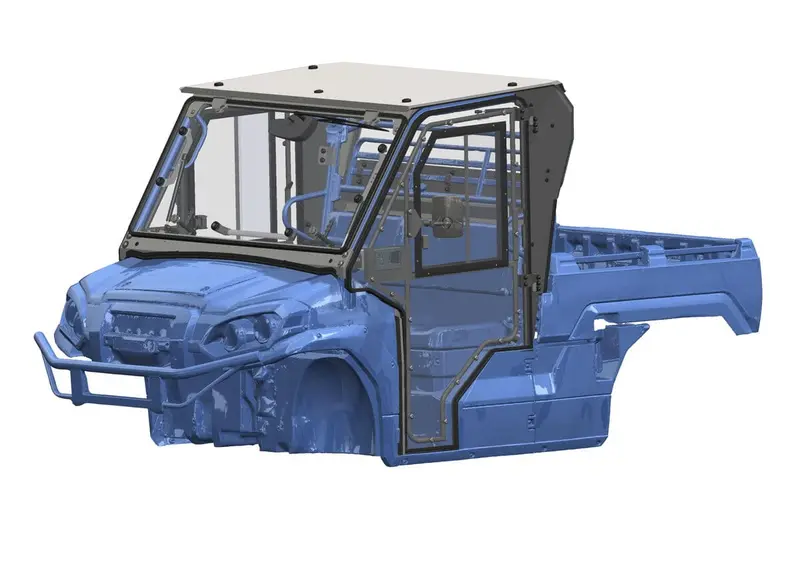Hard Cabs '23+ Kawasaki Mule Pro Fxr Cab Kit 1