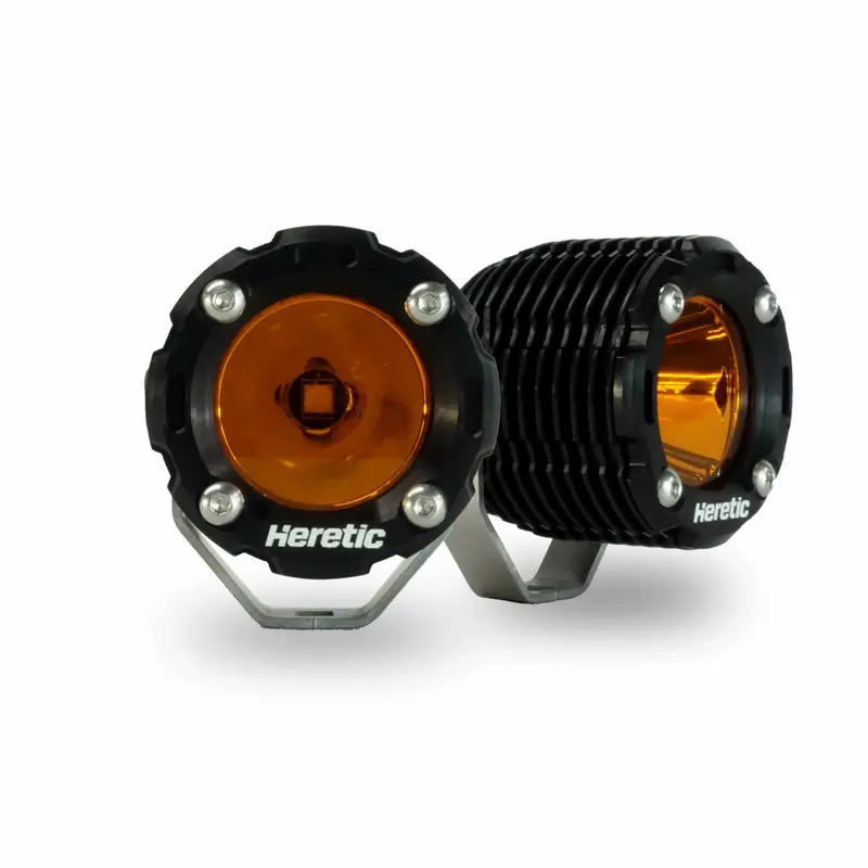 Heretic Studio Ba-1R Amber Led Pod Light - Pair 1