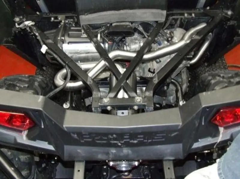 Hmf '08-'10 Polaris Rzr 800 Titan-Qs Full Exhaust Systems 2