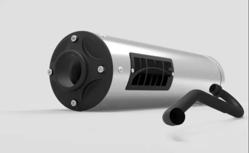 Hmf '08-'10 Polaris Rzr 800 Titan-Qs Full Exhaust Systems - Blackout 1