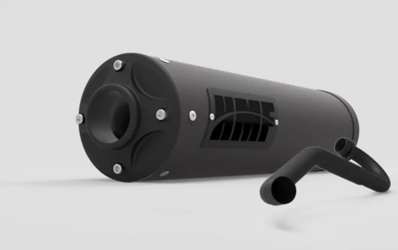 Hmf '08-'13 Kawasaki Teryx Titan-Qs Full Exhaust Systems - Blackout 2
