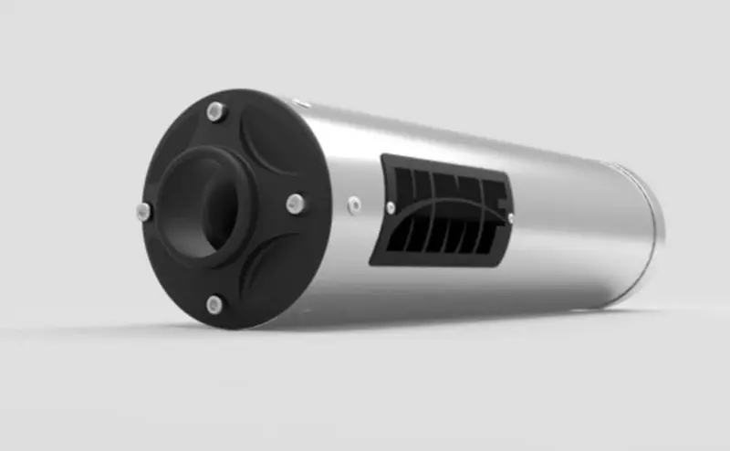 Hmf '10-'14 Polaris Ranger 800 Xp Efi Titan Slip-On Exhaust System - Blackout 1
