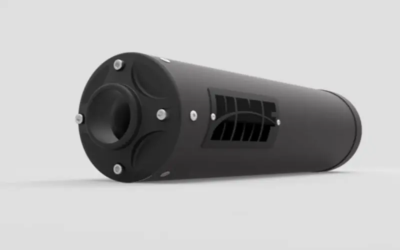 Hmf '10-'14 Polaris Ranger 800 Xp Efi Titan Slip-On Exhaust System - Blackout 2