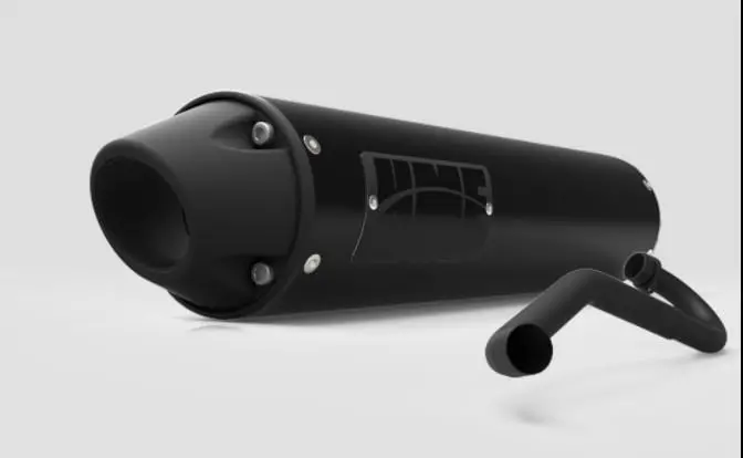 Hmf '10-'21 Polaris Rzr 170 Performance Full Exhaust System - Blackout 6