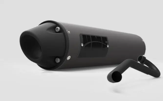 Hmf '10-'21 Polaris Rzr 170 Performance Full Exhaust System - Blackout 6