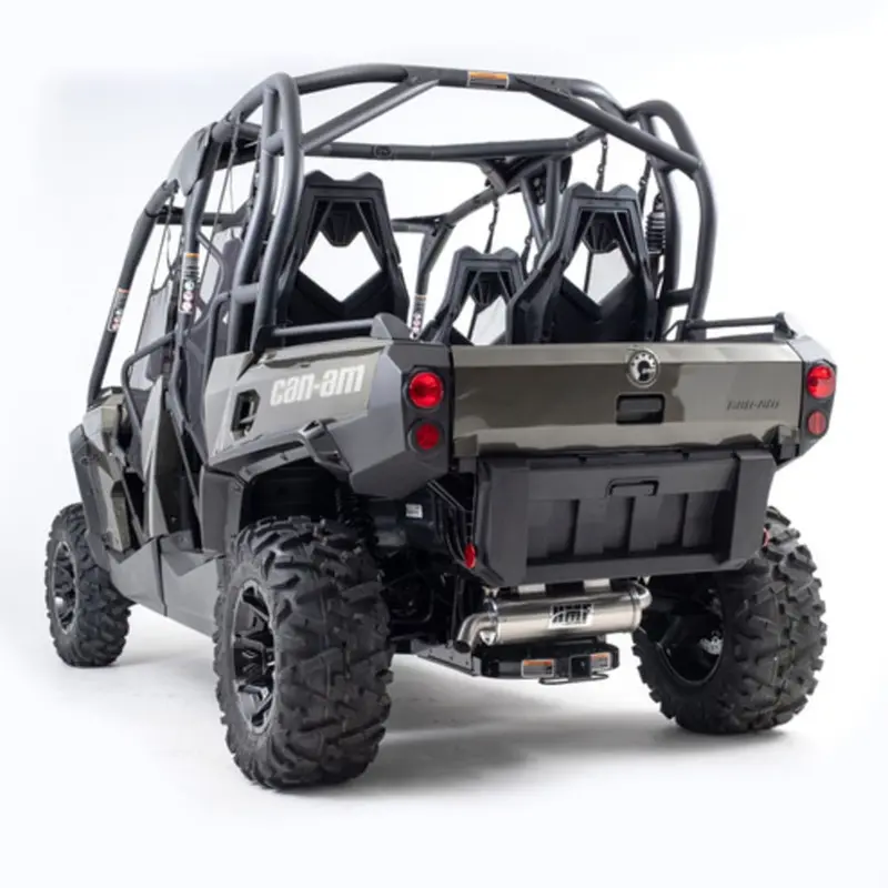 Hmf '11-'13 Can-Am Commander 1000 Titan-Qs Slip On Exhaust Systems - Blackout 1