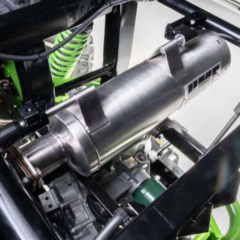 Hmf '12-'22 Kawasaki Teryx Titan-Xl Slip-On Exhaust Systems - Blackout 1