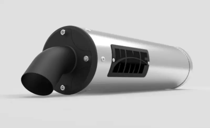 Hmf '13-'15 Polaris Ranger Xp 900 Titan-Qs Slip On Exhaust Systems - Blackout 1
