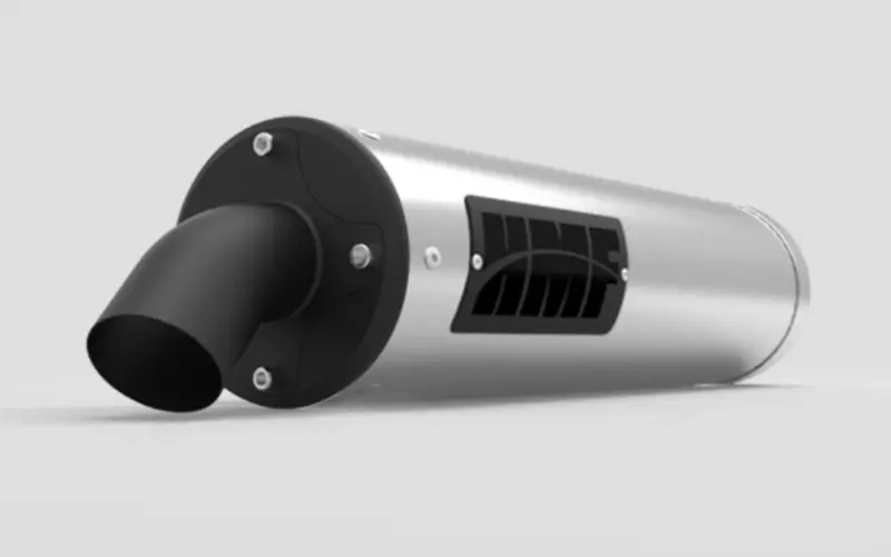 Hmf '13-'15 Polaris Ranger Xp 900 Titan-Xl Slip On Exhaust Systems - Blackout 1