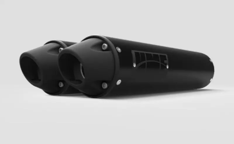 Hmf '13-'18 Can-Am Maverick Performance Dual Slip-On Exhaust Systems - Blackout 2