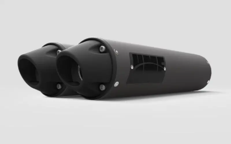 Hmf '13-'18 Can-Am Maverick Performance Dual Slip-On Exhaust Systems - Blackout 7