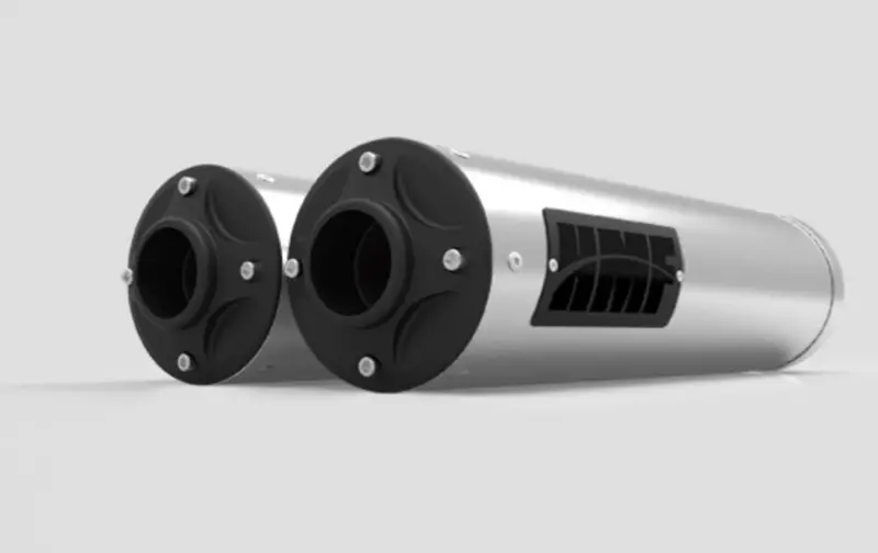 Hmf '13-'18 Can-Am Maverick Titan-Qs Dual Slip-On Exhaust Systems - Blackout 1