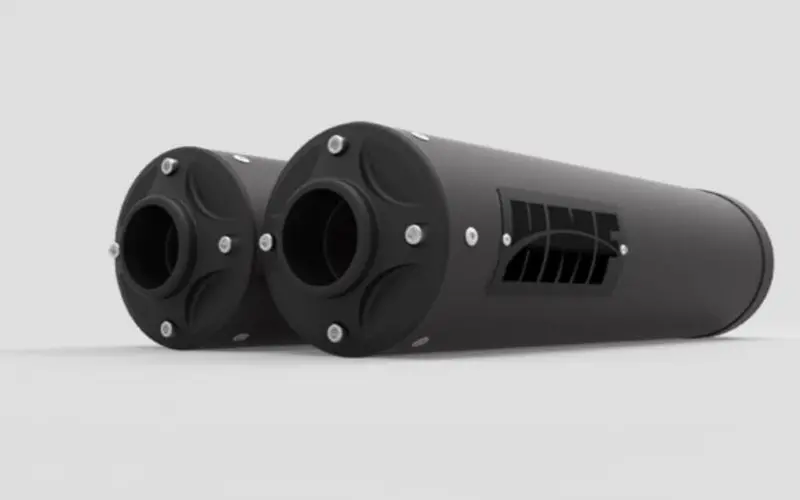 Hmf '13-'18 Can-Am Maverick Titan-Xl Dual Slip On Exhaust Systems -Blackout 2
