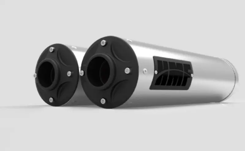 Hmf '13-'18 Can-Am Maverick Titan-Xl Dual Slip On Exhaust Systems -Blackout 2