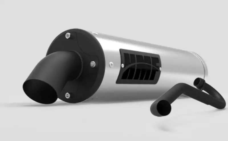 Hmf '13-'22 Polaris Rzr 570 Titan-Qs Full Exhaust Systems - Blackout 1