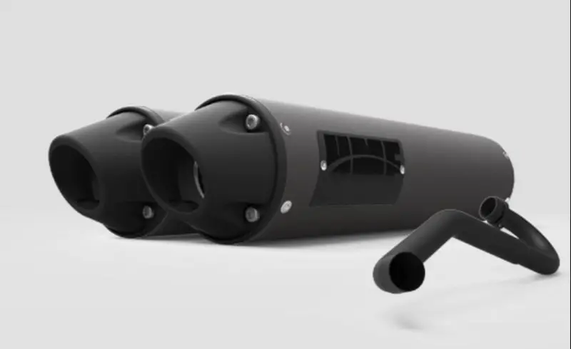Hmf '14-'20 Can-Am Commander 1000 Performance Series Dual 3/4 Exhaust System - Blackout 1