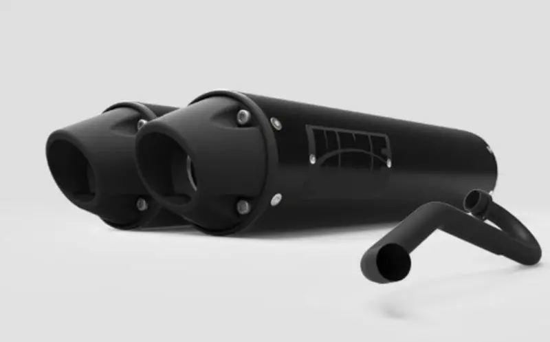 Hmf '14-'20 Can-Am Commander 1000 Performance Series Dual 3/4 Exhaust System - Blackout 2