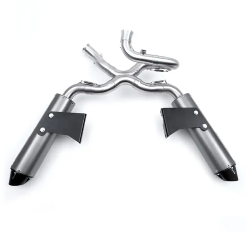 Hmf '14-'20 Can-Am Commander 1000 Performance Series Dual 3/4 Exhaust System - Blackout 3