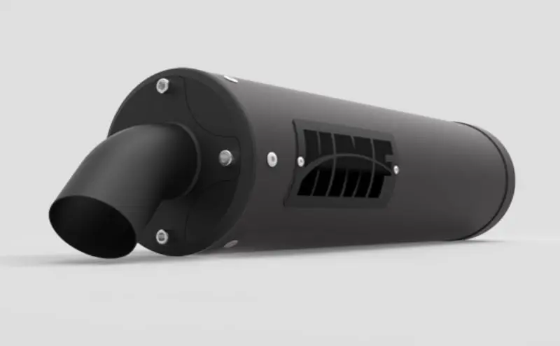 Hmf '14-'22 Yamaha Viking Titan-Qs Slip On Exhaust Systems - Blackout 2