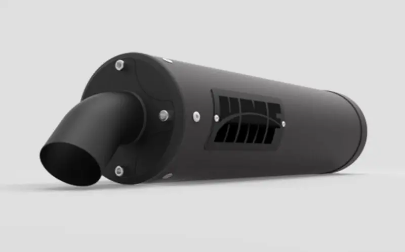 Hmf '14-'22 Yamaha Viking Titan-Xl Slip On Exhaust Systems - Blackout 2