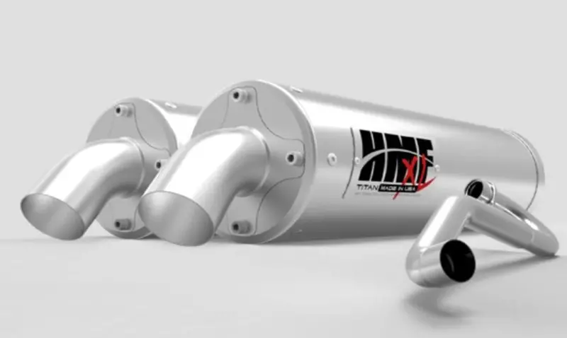 Hmf '14 Polaris Rzr Xp 1000 Titan-Xl Dual Full Exhaust Systems 1