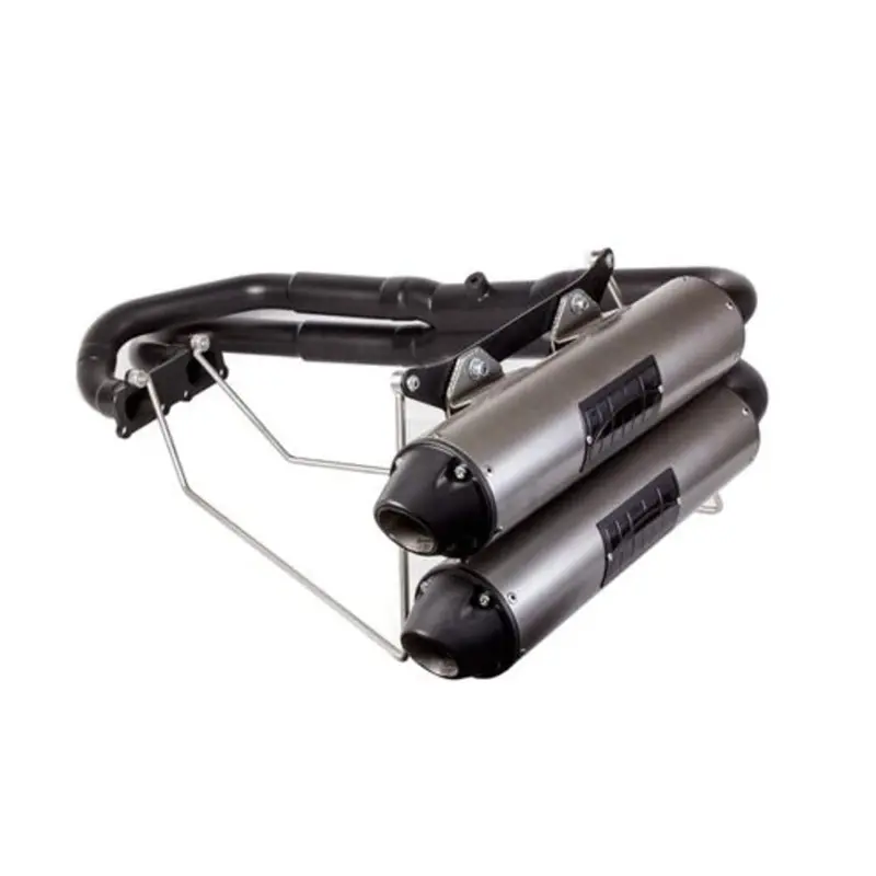 Hmf '14 Polaris Rzr Xp 1000 Titan-Xl Dual Full Exhaust Systems - Blackout 1