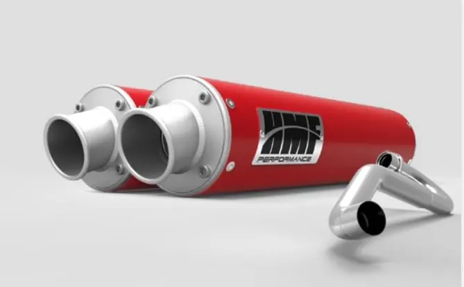 Hmf '15-'17 Polaris Rzr 4 900 Performance Dual Full Exhaust System 9