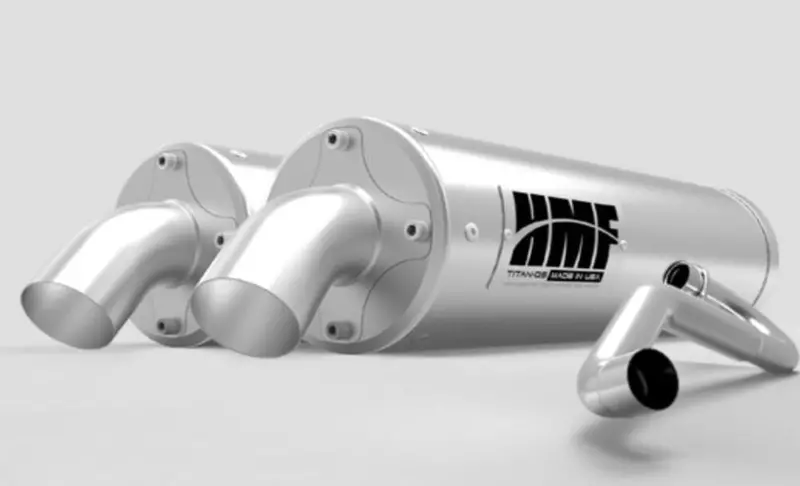 Hmf '15-'20 Polaris Rzr S 1000 Titan-Qs Dual Full Exhaust Systems 1