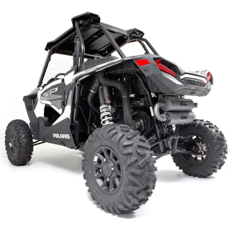 Hmf '15-'22 Polaris Rzr Xp 1000 Titan-Qs Twin Loop Exhaust Systems - Blackout 2