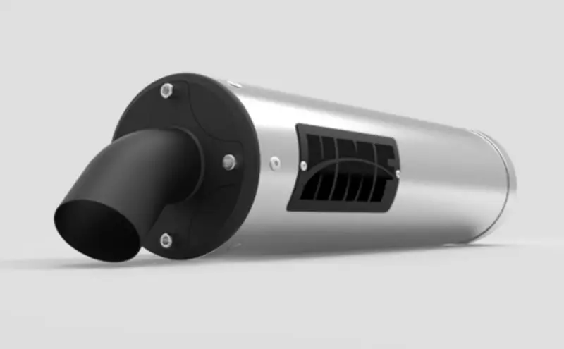 Hmf '15-'23 Polaris General Titan-Xl Slip-On Exhaust Systems - Blackout 1