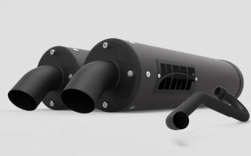 Hmf '15-'23 Polaris Rzr Xp 1000 Titan-Xl Dual Full Exhaust Systems - Blackout 2