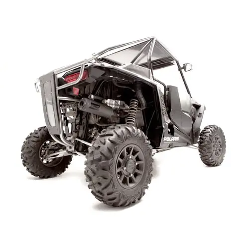 Hmf '16-'21 Polaris Rzr Xp 4 Titan-Ss Big Core (Turbo Back) Exhaust Systems - Blackout 1