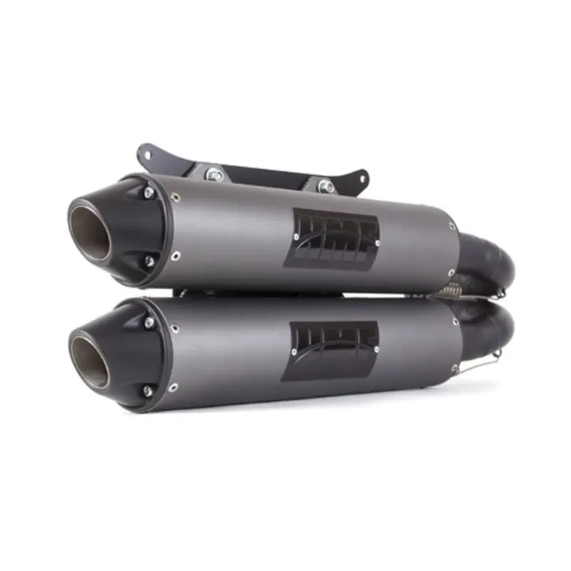 Hmf '16-'21 Polaris Rzr Xp 4 Turbo Performance Series Dual Full (Turbo Back) Exhaust Systems - Blackout 1