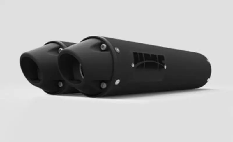 Hmf '16-'21 Polaris Rzr Xp 4 Turbo Performance Series Dual Slip On Exhaust Systems - Blackout 2