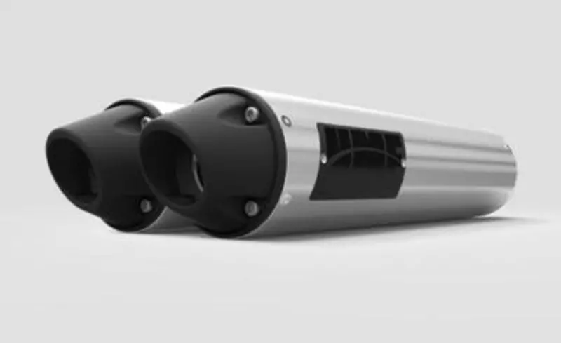 Hmf '16-'21 Polaris Rzr Xp 4 Turbo Performance Series Dual Slip On Exhaust Systems - Blackout 3