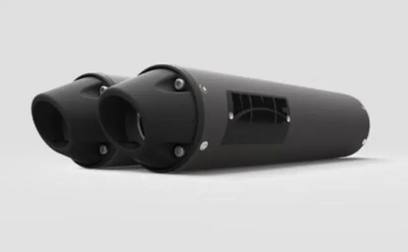 Hmf '16-'21 Polaris Rzr Xp 4 Turbo Performance Series Dual Slip On Exhaust Systems - Blackout 3